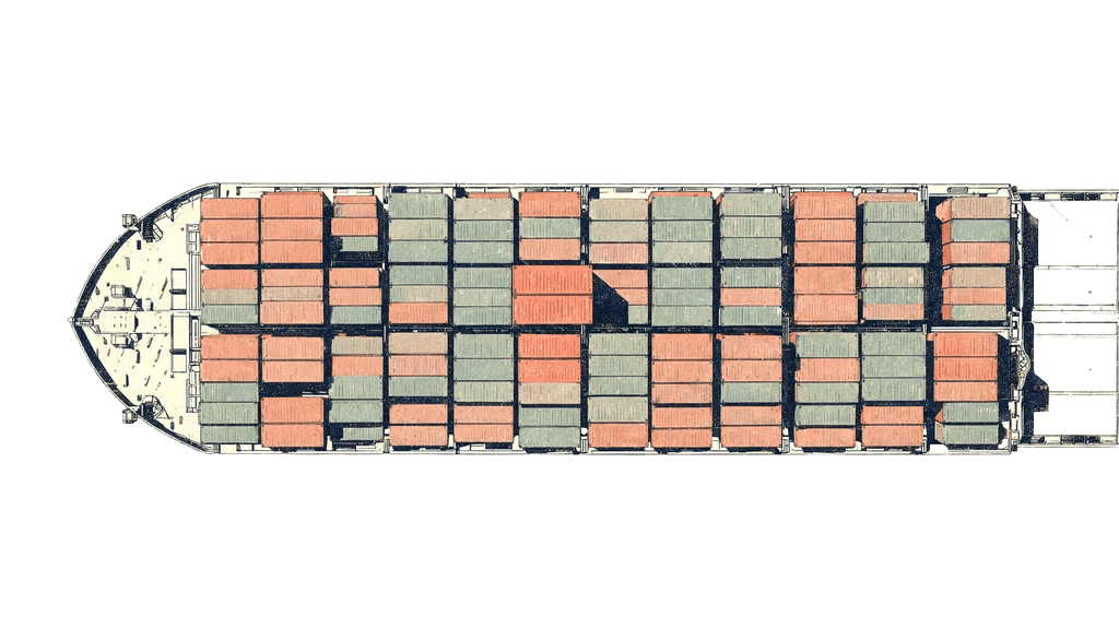 A row of blocks with a highlighted vault — the record that holds up in an audit.